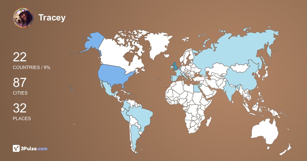 Изображение Карты путешествий Tracey OBrien