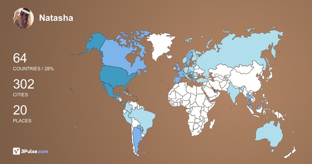 Изображение Карты путешествий Natasha Dunderovic