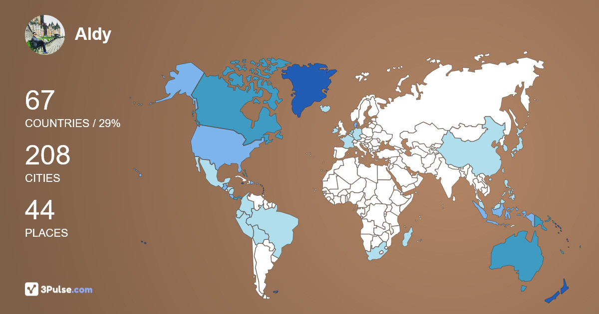 Изображение Карты путешествий Aldy Arismansyah