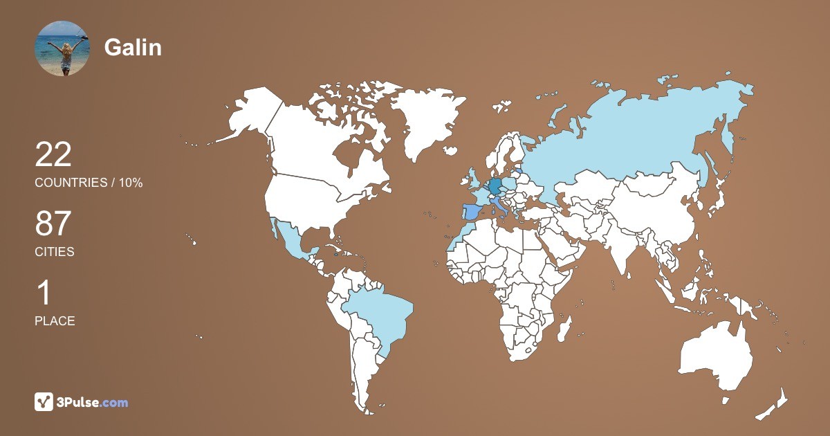 Galin Naa's Travel Map Image