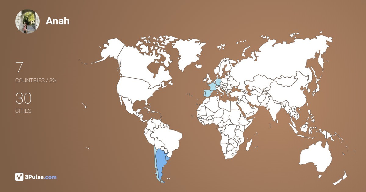 Изображение Карты путешествий Anah Jasso