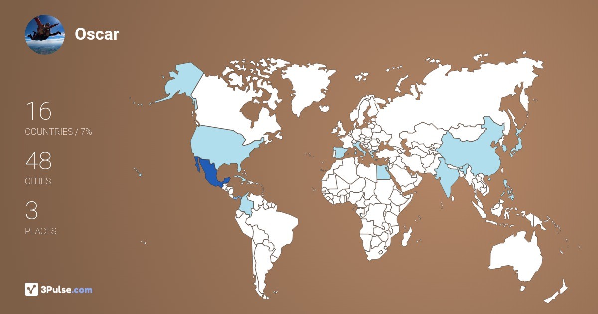 Изображение Карты путешествий Oscar Leyva