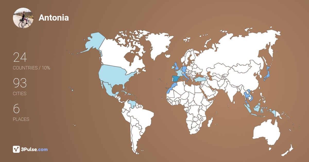 Antonia Jaume's Travel Map Image