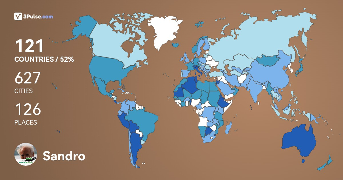 Изображение Карты путешествий Sandro Garavelli