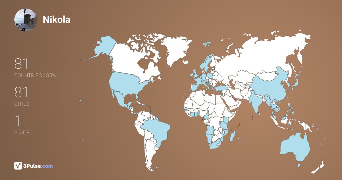 Изображение Карты путешествий Nikola Rogli