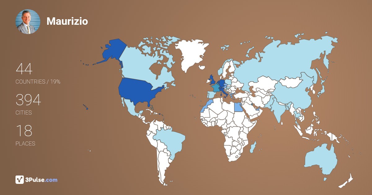 Maurizio Pennarola's Travel Map Image