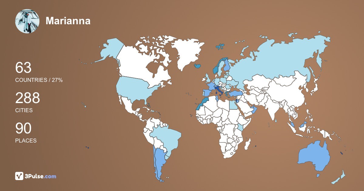 Изображение Карты путешествий Marianna Stega