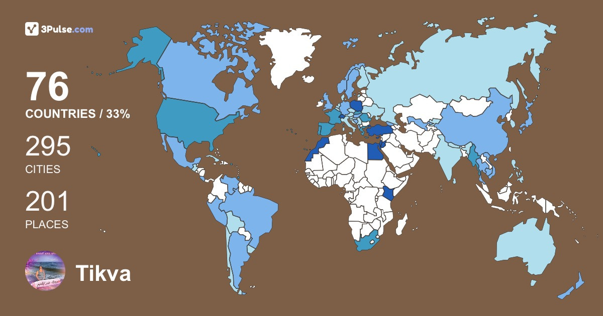 Изображение Карты путешествий Tikva Kryger