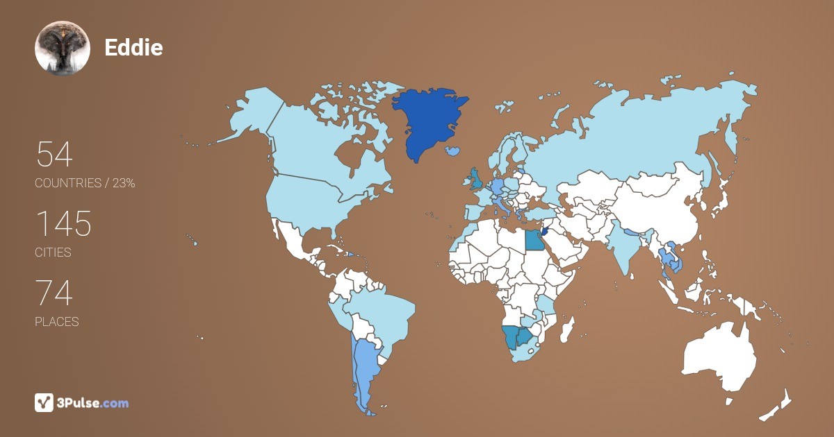 Изображение Карты путешествий Eddie Davies