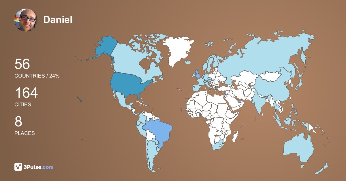 Daniel Dos-Santos's Travel Map Image