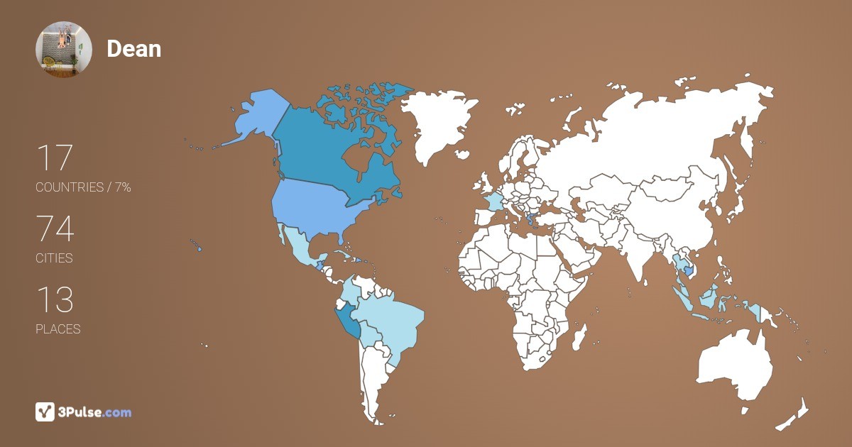 Изображение Карты путешествий Dean Iatridis