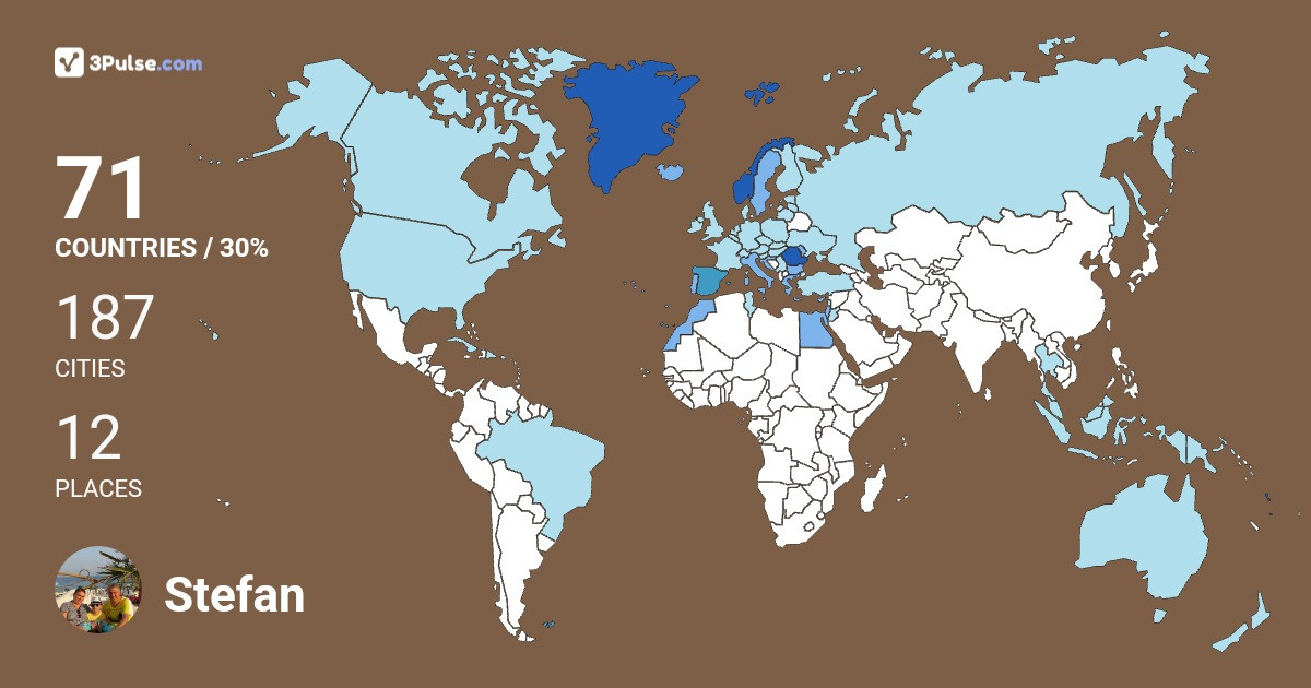 Stefan Cioatara's Travel Map Image