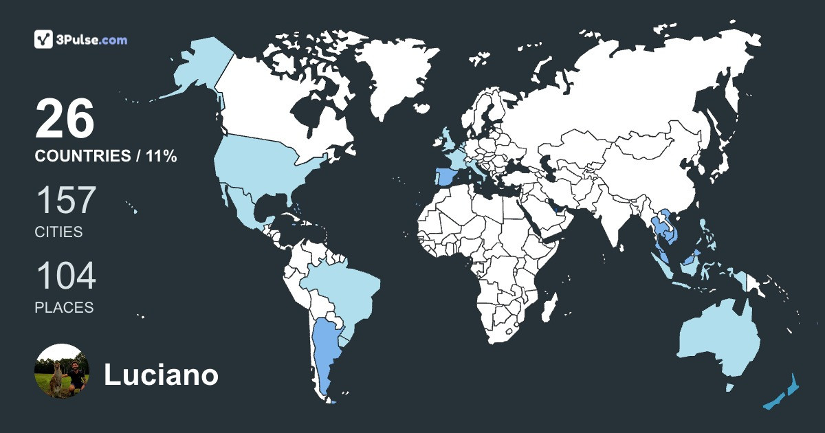Luciano Soulas's Travel Map Image