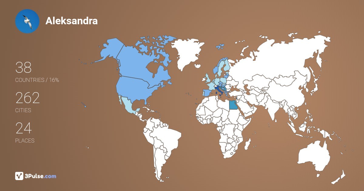 Изображение Карты путешествий Aleksandra Ivanovic