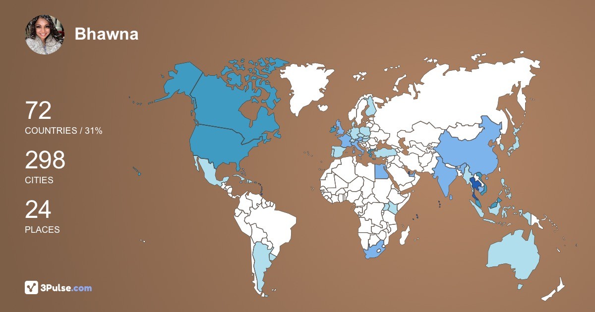 Изображение Карты путешествий Bhawna Udhrain