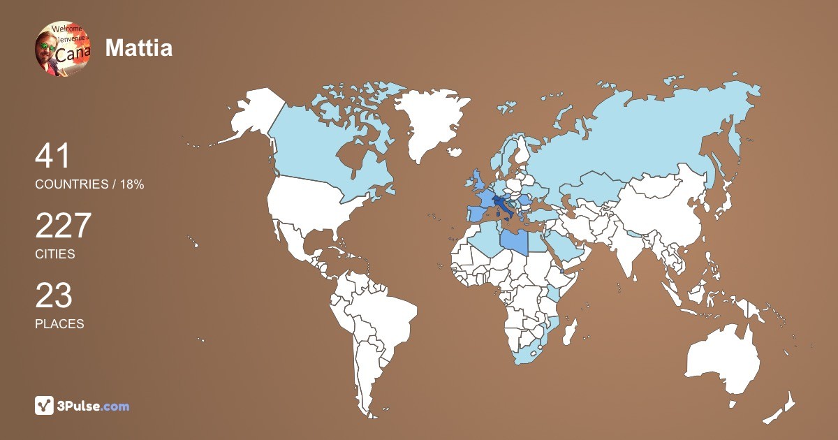 Изображение Карты путешествий Mattia Sacchi