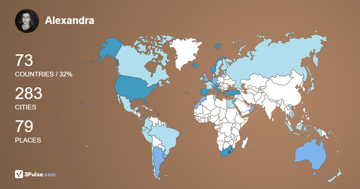 Alexandra Lammens's Travel Map Image