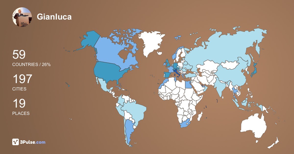 Gianluca Caramanna's Travel Map Image