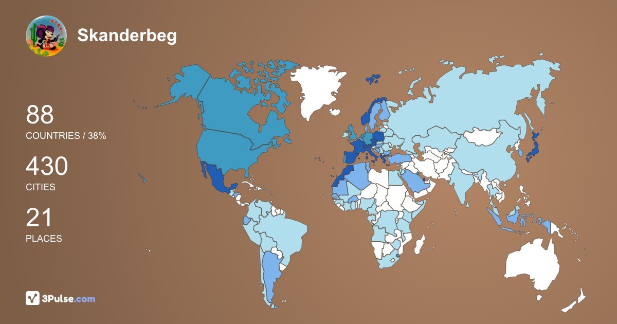 Skanderbeg Osu's Travel Map Image