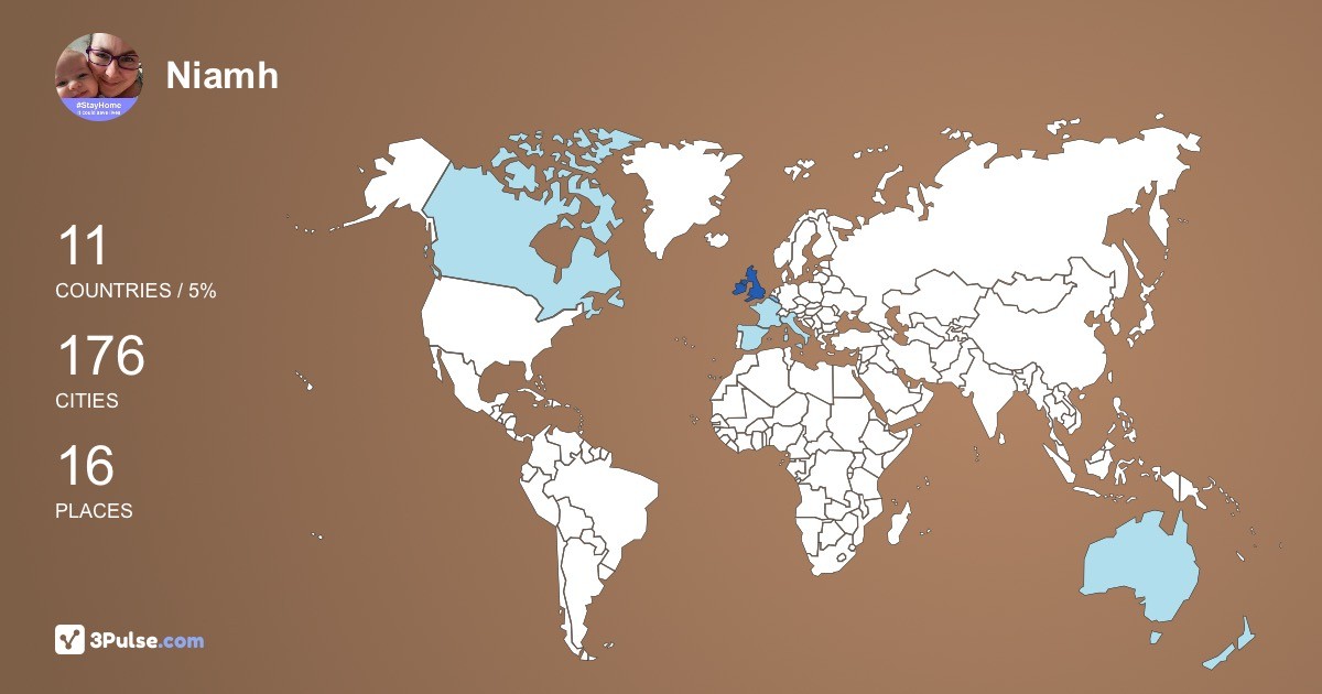 Изображение Карты путешествий Niamh King-MacFarlane