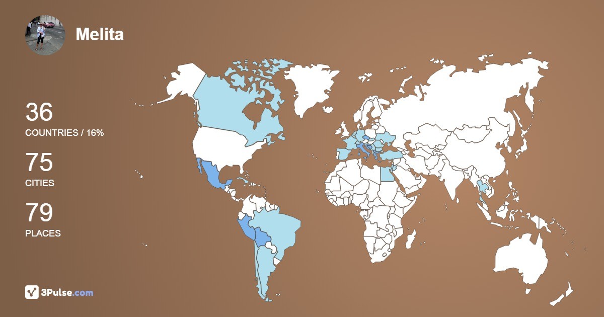 Изображение Карты путешествий Melita Cukanic