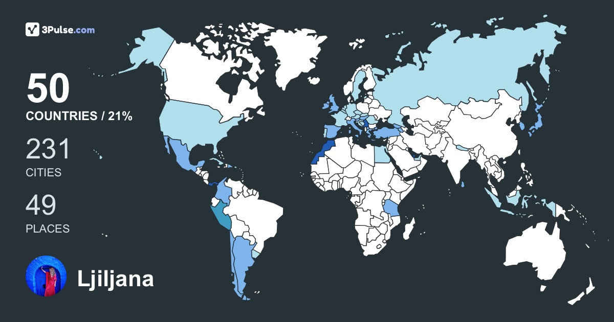 Изображение Карты путешествий Ljiljana Mitrovic