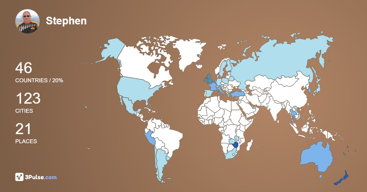 Изображение Карты путешествий Stephen Green