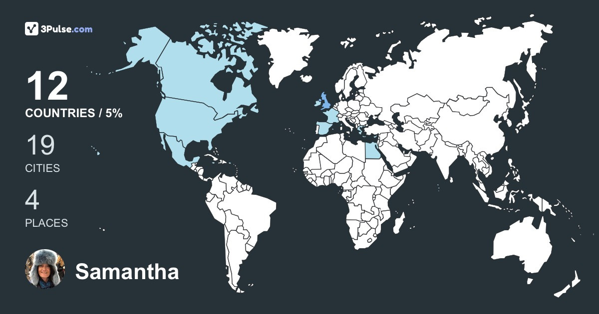 Samantha Cruiks's Travel Map Image