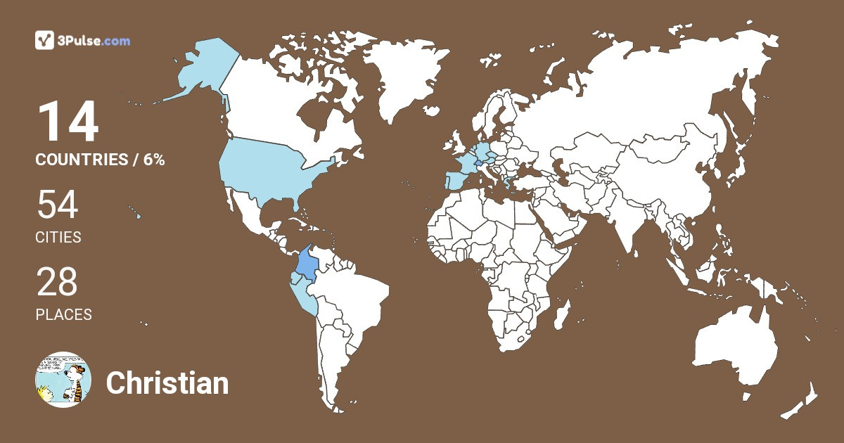 Christian Ariza-Porras's Travel Map Image