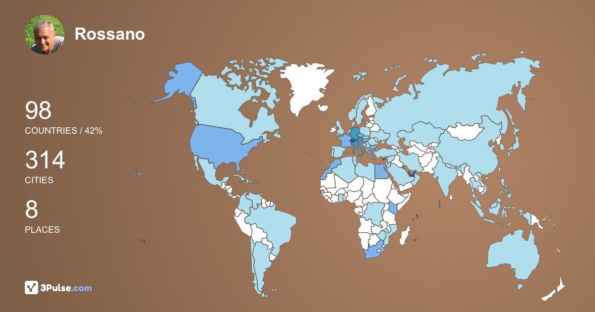Изображение Карты путешествий Rossano Cabrino