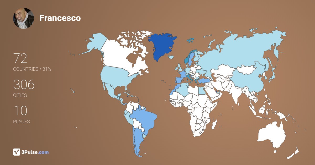 Изображение Карты путешествий Francesco Cantello