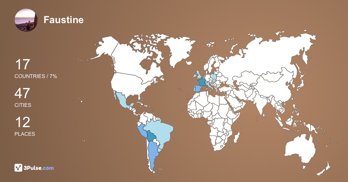Изображение Карты путешествий Faustine Moureu