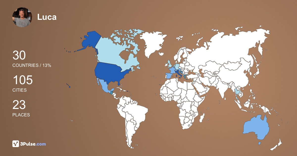 Изображение Карты путешествий Luca Fusetti