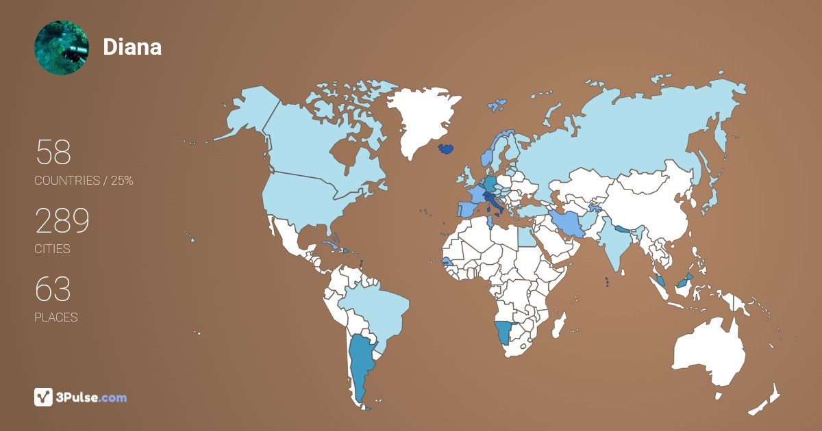 Изображение Карты путешествий Diana Ghezzi
