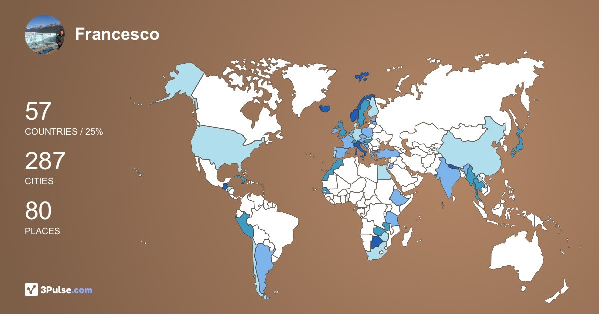 Francesco Patrizi's Travel Map Image