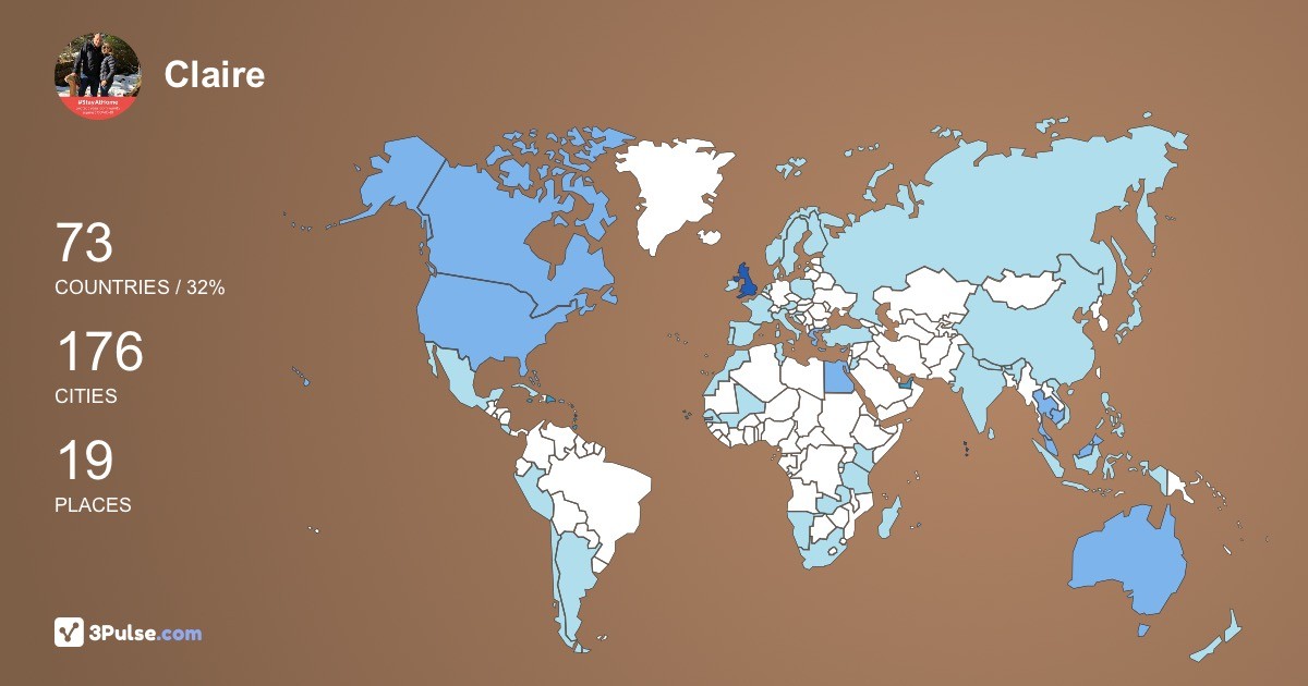 Изображение Карты путешествий Claire Elizabeth