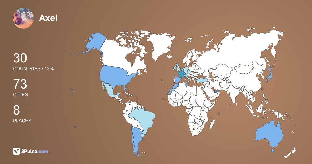 Изображение Карты путешествий Axel Risueo