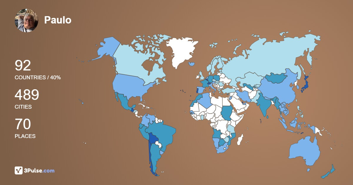 Изображение Карты путешествий Paulo Chaves