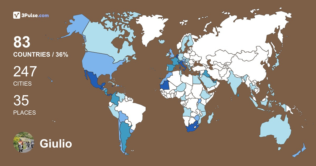 Изображение Карты путешествий Giulio Mulas