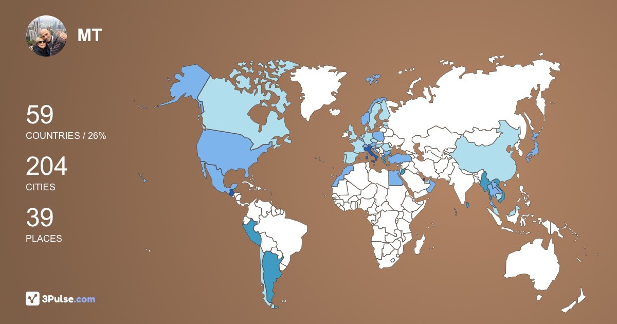 Изображение Карты путешествий MT Vi