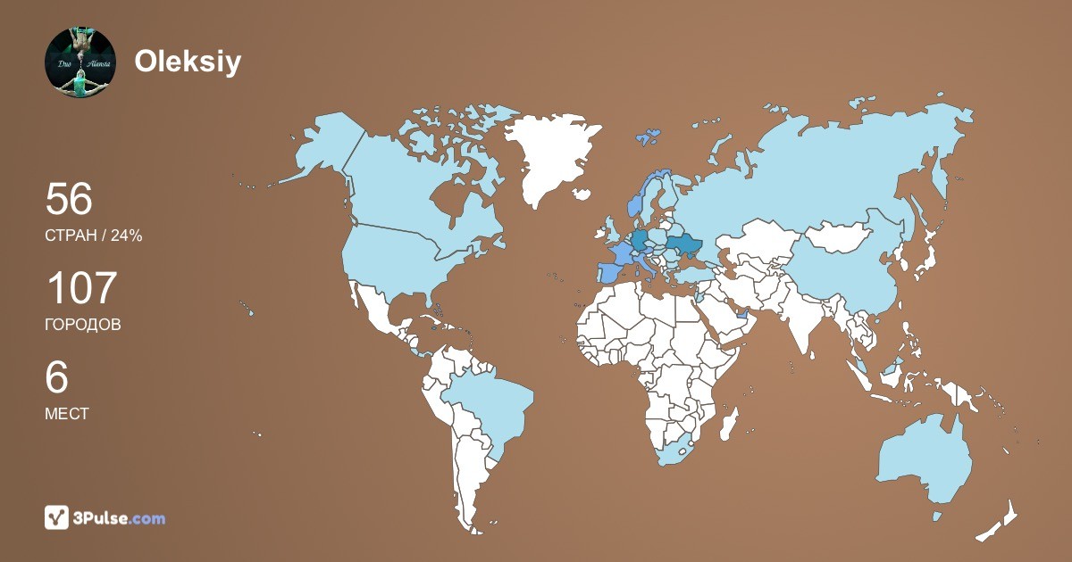 Изображение Карты путешествий Oleksiy Mishchenko