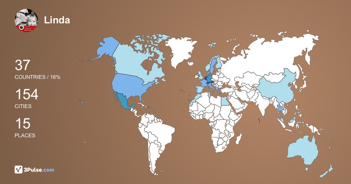 Изображение Карты путешествий Linda Robert
