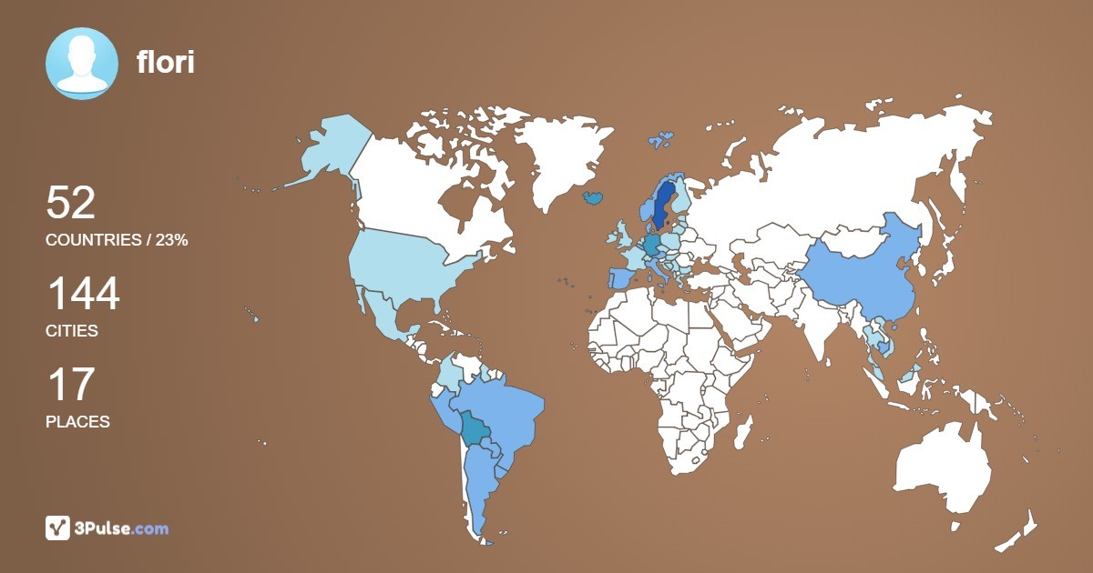flori's Travel Map Image