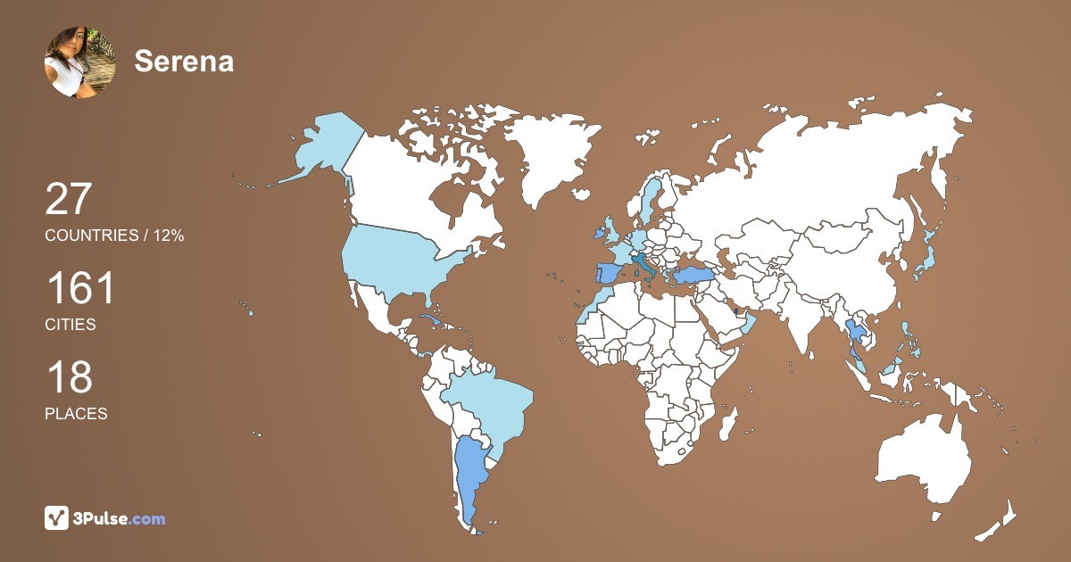 Serena Carta's Travel Map Image