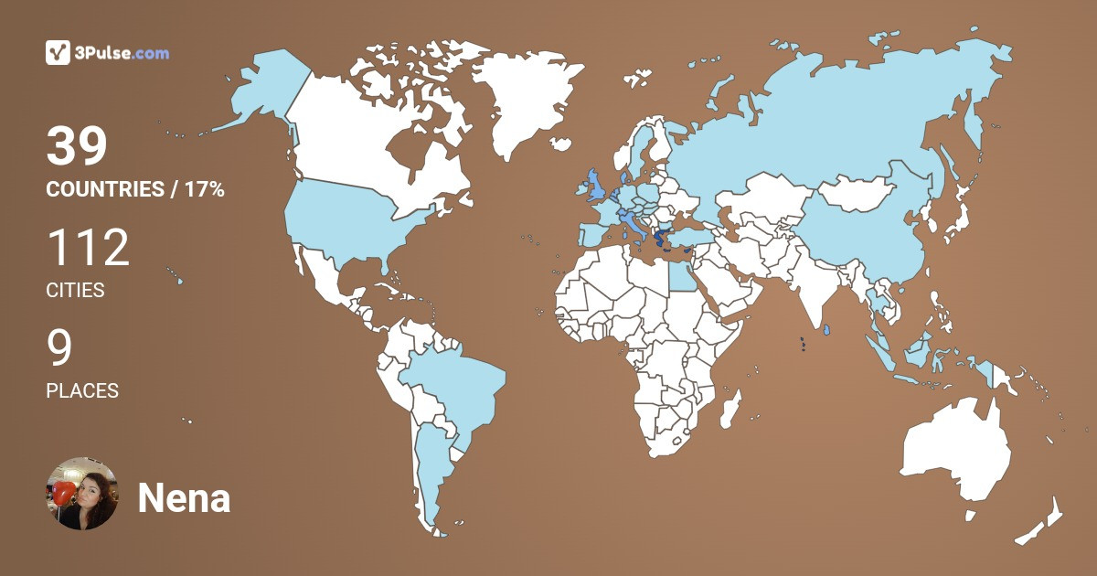 Nena Georgiadou's Travel Map Image