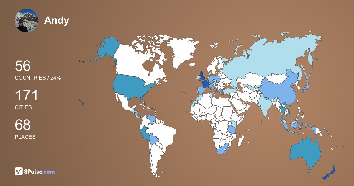 Изображение Карты путешествий Andy Eckton