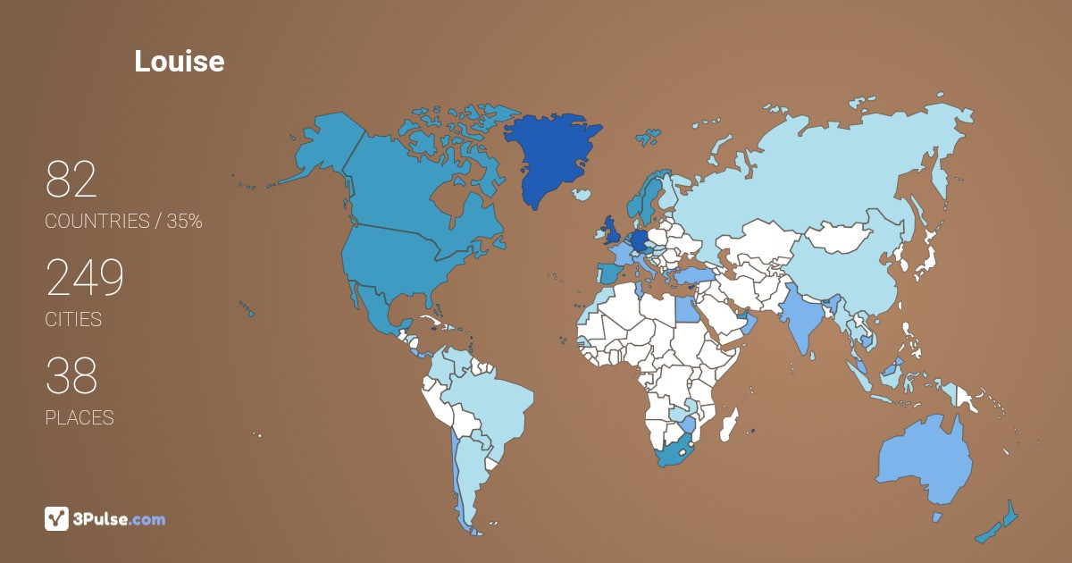 Изображение Карты путешествий Louise Spreen