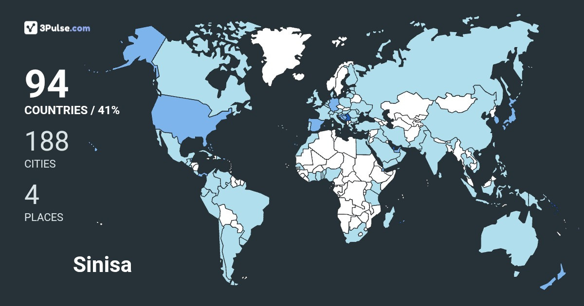 Изображение Карты путешествий Sinisa Kalezic