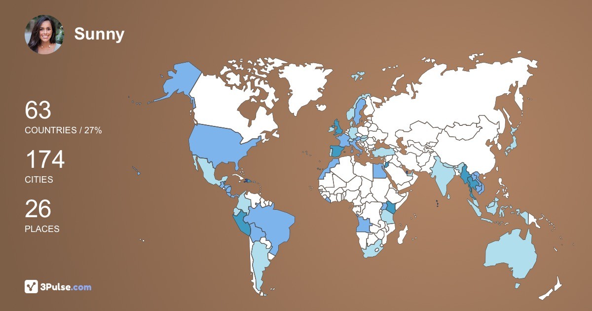Изображение Карты путешествий Sunny Guidotti-Snoad