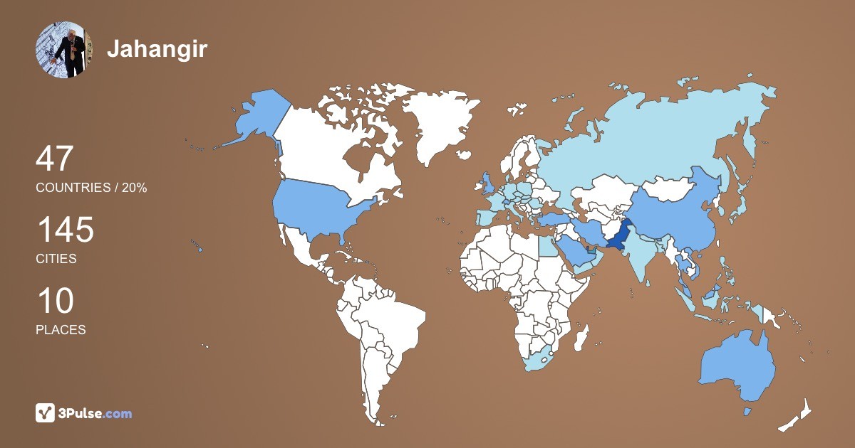 Изображение Карты путешествий Jahangir Khan